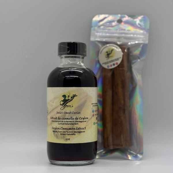 Josie's Sweet Caviar Ceylon Cinnamon Extract — 4 oz bottle