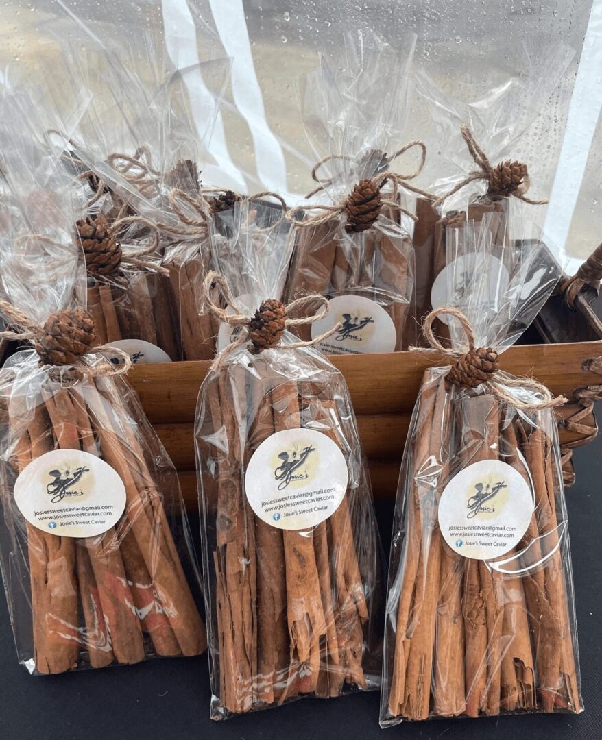 Josie's Sweet Caviar Ceylon Cinnamon Sticks — 5-pack of true Ceylon quills in vacuum-sealed pouch