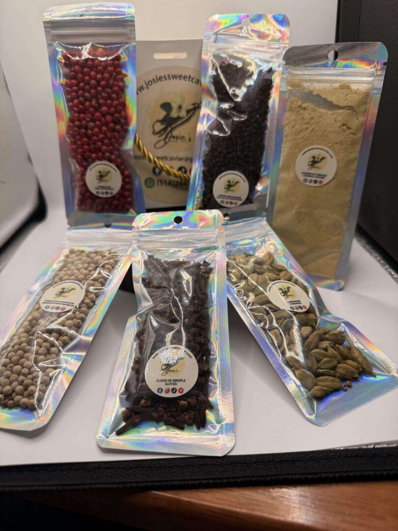 Josie's Sweet Caviar Sample Savory Gift Bag — assorted pepper + spice tins