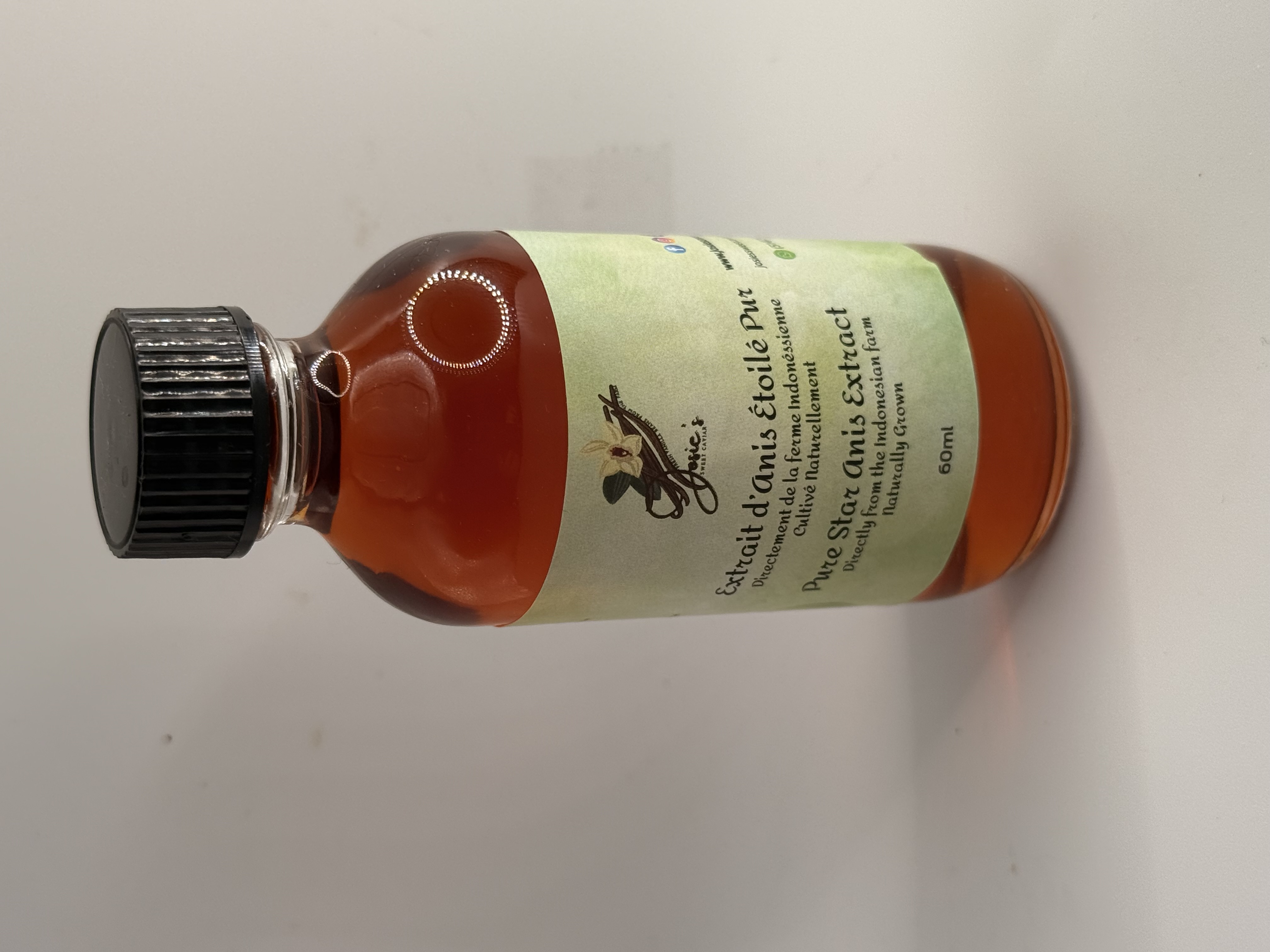 Josie's Sweet Caviar Pure Star Anis Extract — 60 ml labeled bottle
